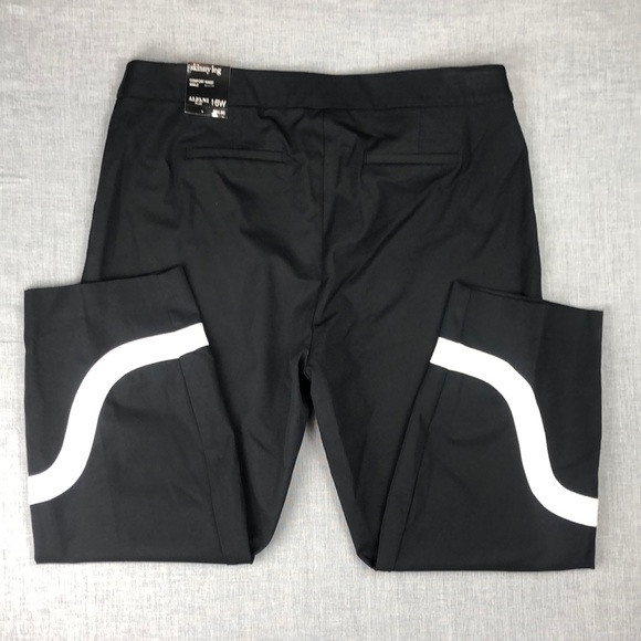 Only One Left! Size 16W Alfani Black & White Skinny Ankle Pants Plus Size - Picture 4 of 6